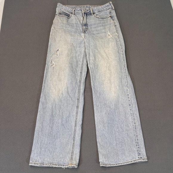 Old Navy Womens Size 10 Jeans Extra High Rise Sky-Hi Wide Leg Secret Smooth Pkt - Picture 1 of 9